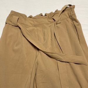 sand Coloured tie dress pants